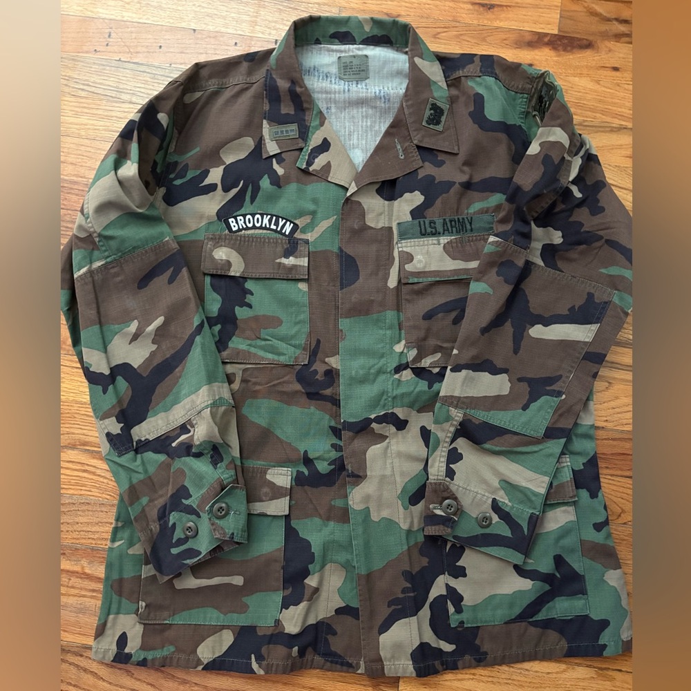 Vintage military Men's Camouflage Jacket ~Size Large